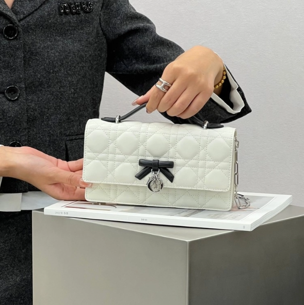 마이 디올 백 미니 화이트