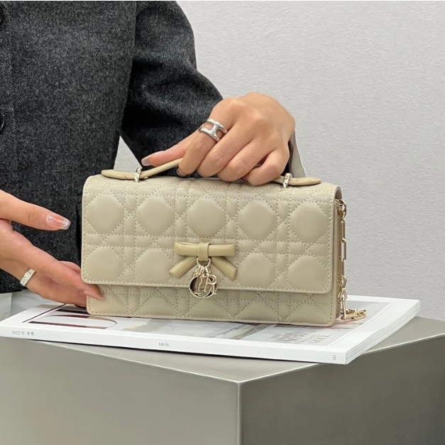 마이 디올 백 미니 샌드베이지