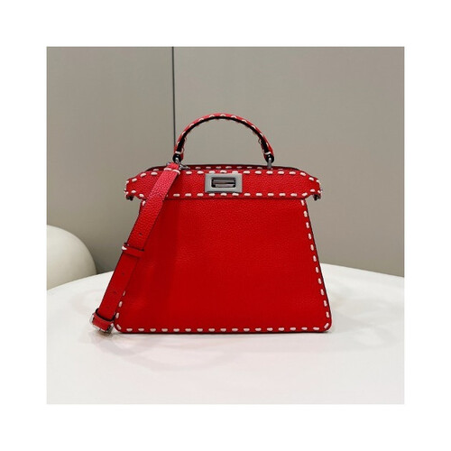 I SEE U 셀러리아 피카부백 은장 스몰 [레드]