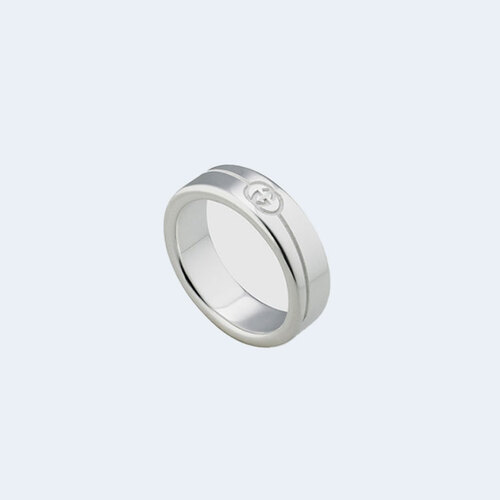 다이애그널 인터로킹 G 반지 6mm